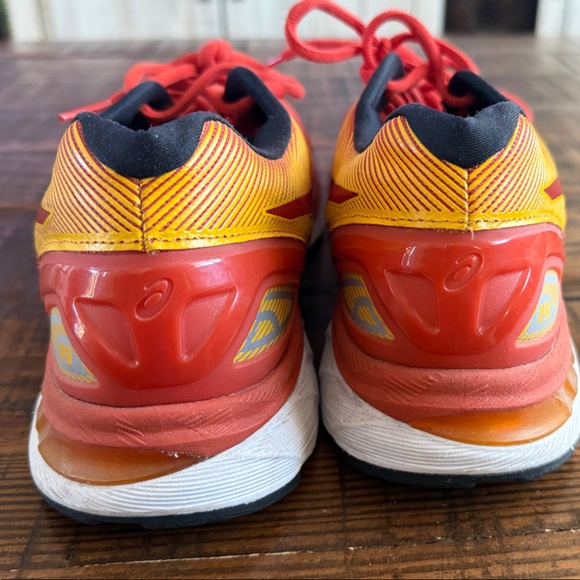 ASICS Men’s Athletic Shoes - Red and Yellow - Picture 7 of 8